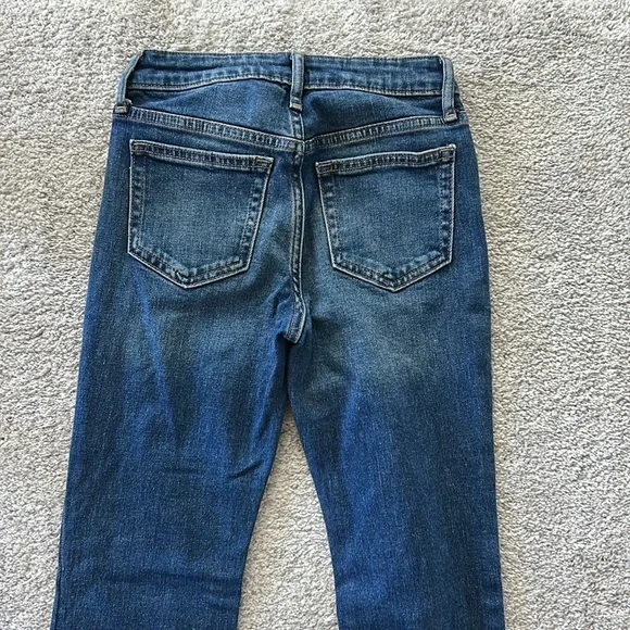 Girls GAP Dark Blue Flare Jeans - Picture 7 of 8